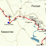 Первая часть маршрута (Павлодар-Зайсан)